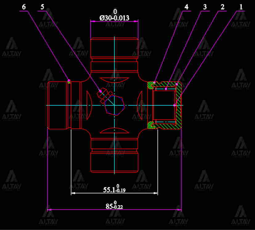 Mitsubishi Canter Arka İstavroz Mafsal (şaft)